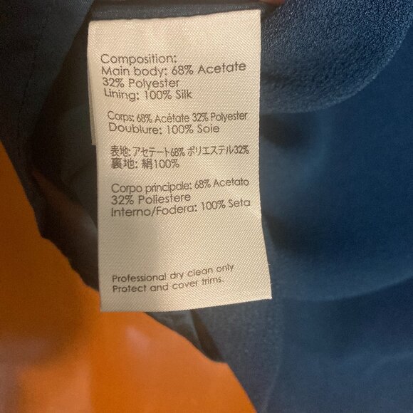 3.1 Phillip Lim Size 4 draped dress in peacock color (blue/green) - Picture 7 of 12